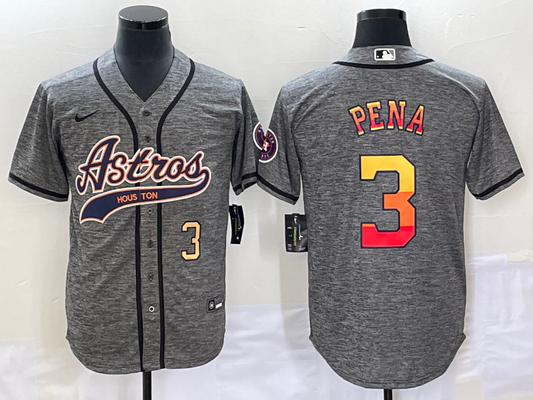 Men/Women/Youth Houston Astros Jeremy Peña #3 baseball Jerseys