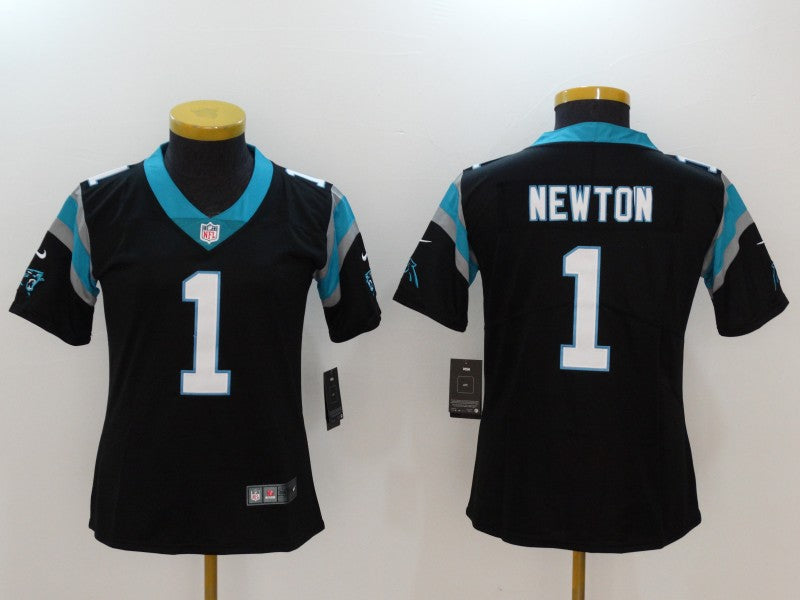 Women's Carolina Panthers Cam Newton NO.1 Football Jerseys