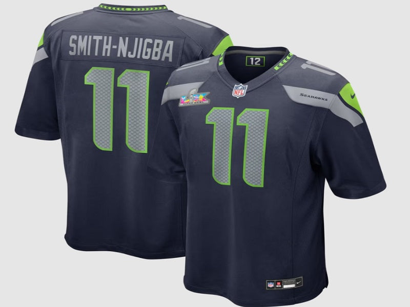 Super Bowl Adult Seattle Seahawks Jaxon Smith-Njigba NO.11 Football Jerseys