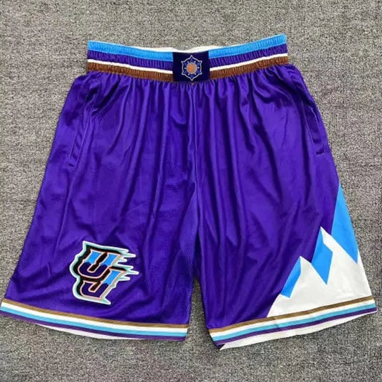 Utah Jazz Purple Basketball Shorts