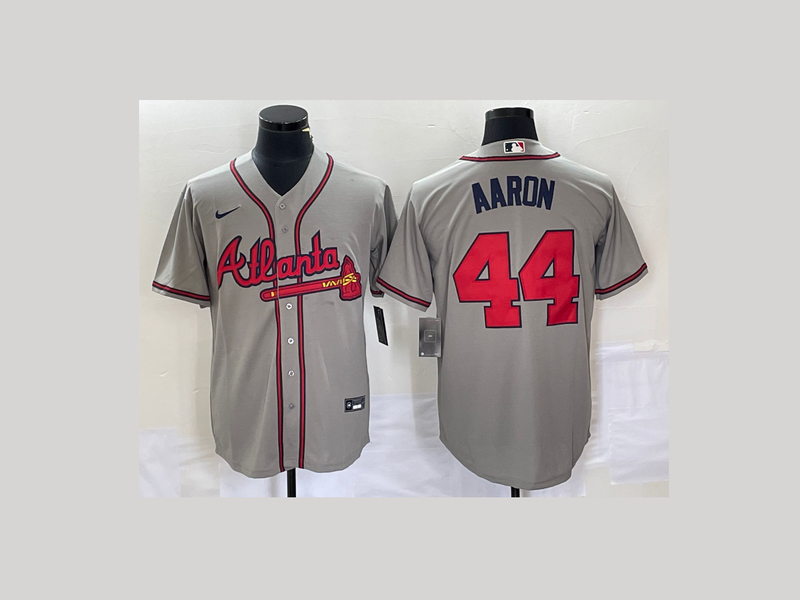 Men/Women/Youth Atlanta Braves Hank Aaron #44 baseball Jerseys