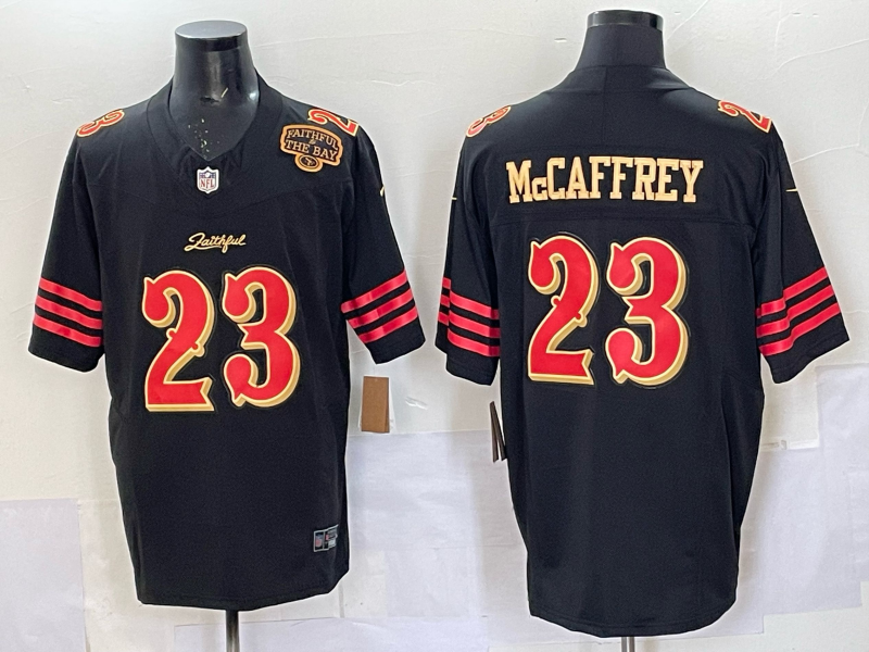 Newest arrival 2025 Adult San Francisco 49ers Christian McCaffrey No.23 Football Jerseys