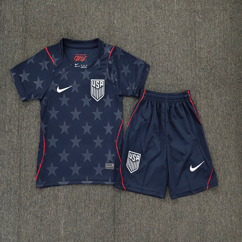 Kids United states 2026 world cup away soccer Jersey custom name and number