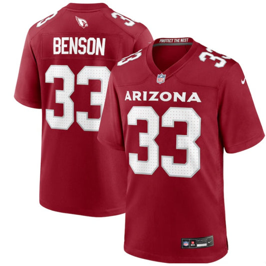 New Season Adult Arizona Cardinals Trey Benson NO.33 Football Jerseys