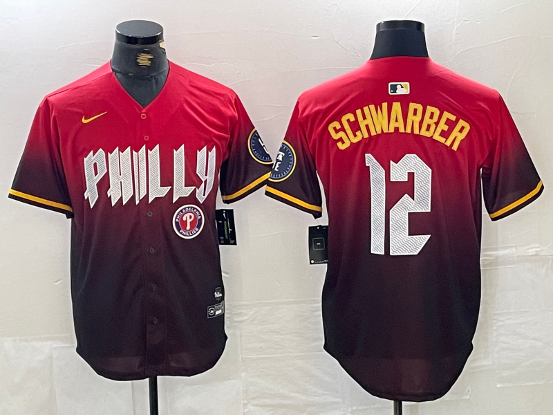 Men/Women/Youth Philadelphia Phillies Kyle Schwarber #12 baseball Jerseys