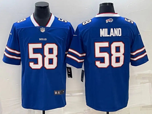 Adult Buffalo Bills Matt Milano NO.58 Football Jerseys