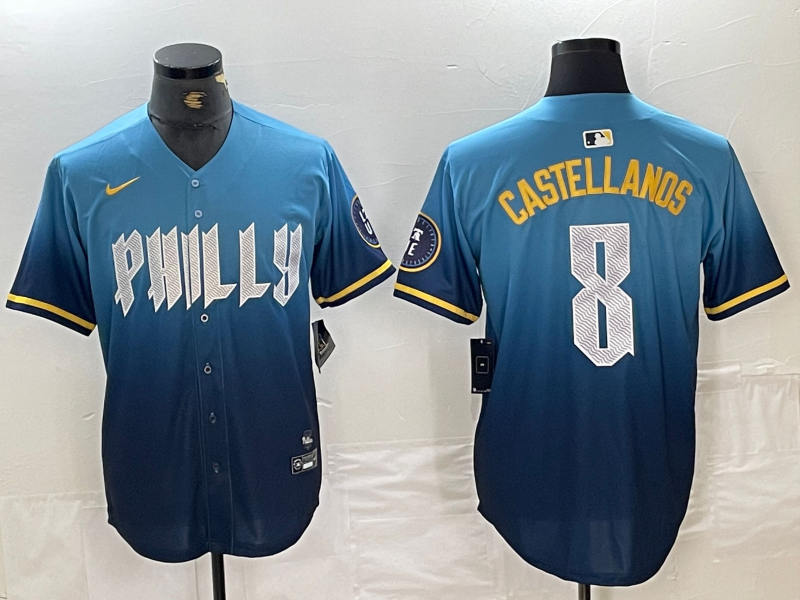 Men/Women/Youth Philadelphia Phillies Nick Castellanos #8 baseball Jerseys