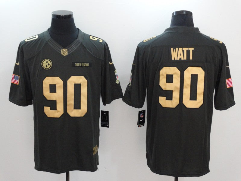 Adult Pittsburgh Steelers T. J. Watt NO.90 Football Jerseys