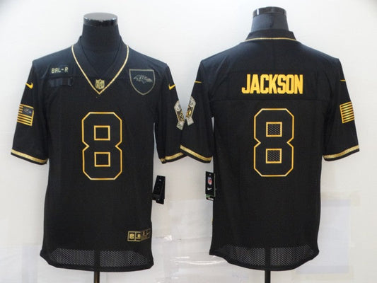 Adult Baltimore Ravens Lamar Jackson NO.8 Football Jerseys