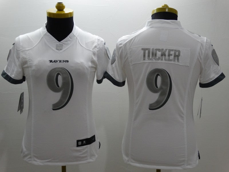 Women's Baltimore Ravens Justin Tucker NO.9 Football Jerseys