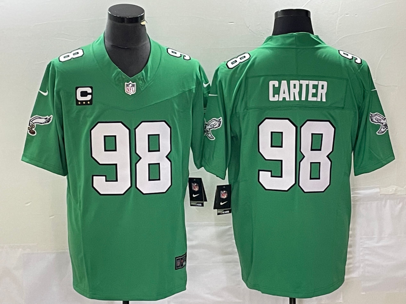 Adult 2023-2024 season Philadelphia Eagles Jalen Carter NO.98 Football Jerseys