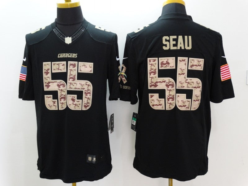 Adult Los Angeles Chargers Junior Seau NO.55 Football Jerseys
