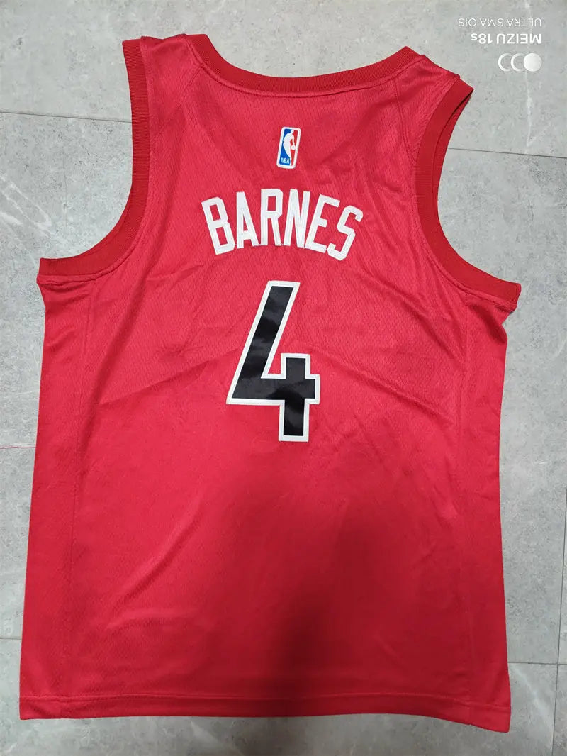 Toronto Raptors Scottie Barnes NO.4 Basketball Jersey