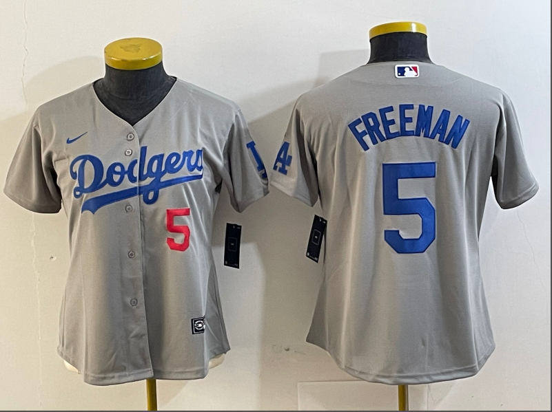 Women's Los Angeles Dodgers Freddie Freeman NO.5 baseball Jerseys