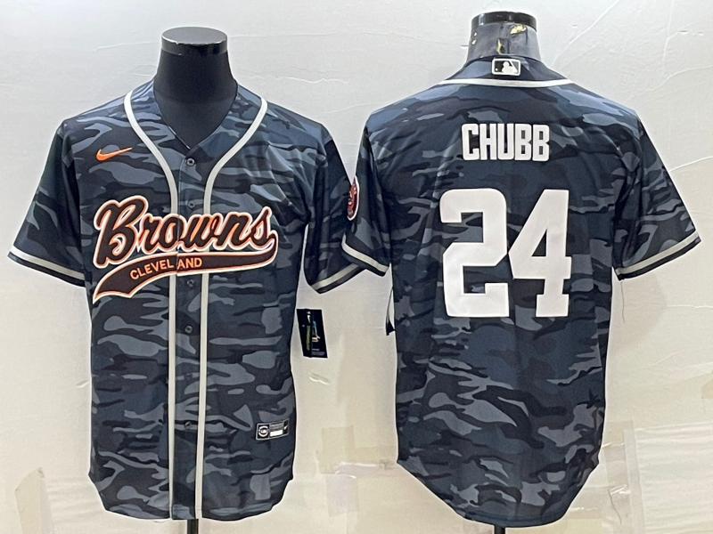 Adult Cleveland Browns Nick Chubb NO.24 Football Jerseys
