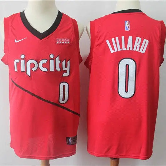 Portland Trail Blazers Damian Lillard NO.0 Basketball Jersey