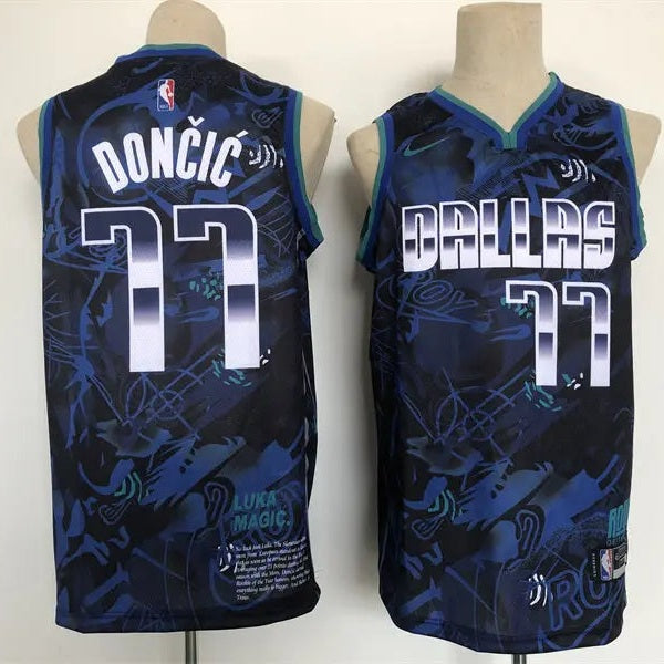 Dallas Mavericks Luka Don?i? NO.77 Basketball Jersey