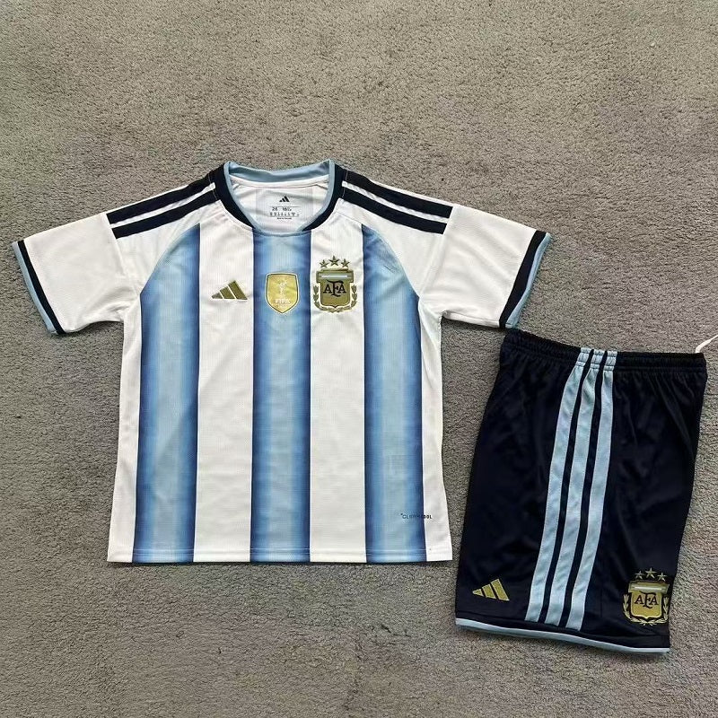 Kids Argentine 2026 world cup home soccer Jersey custom name and number