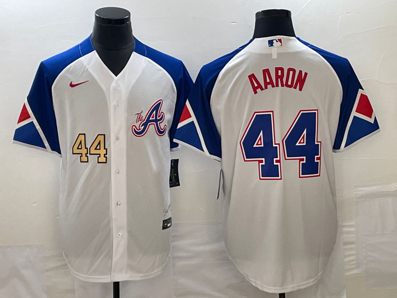 Men/Women/Youth Atlanta Braves Hank Aaron #44 baseball Jerseys