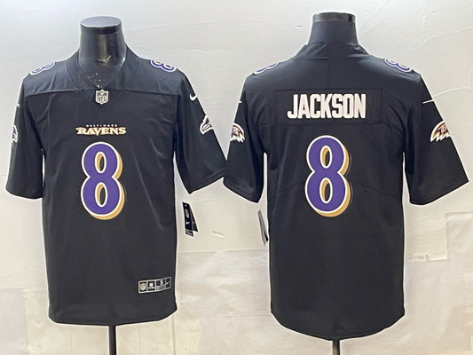 Adult Baltimore Ravens Lamar Jackson NO.8 Football Jerseys