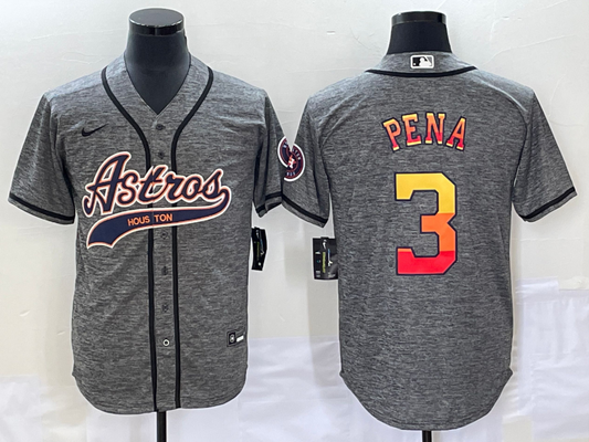 Men/Women/Youth Houston Astros Jeremy Peña #3 baseball Jerseys