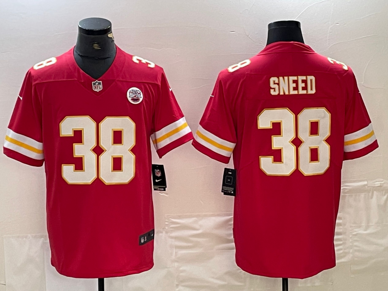 Adult Kansas City Chiefs L'Jarius Sneed NO.38 Football Jersey