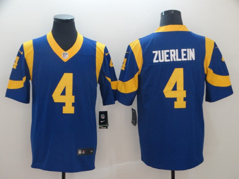 Adult Los Angeles Rams Greg Zuerlein NO.4 Football Jerseys