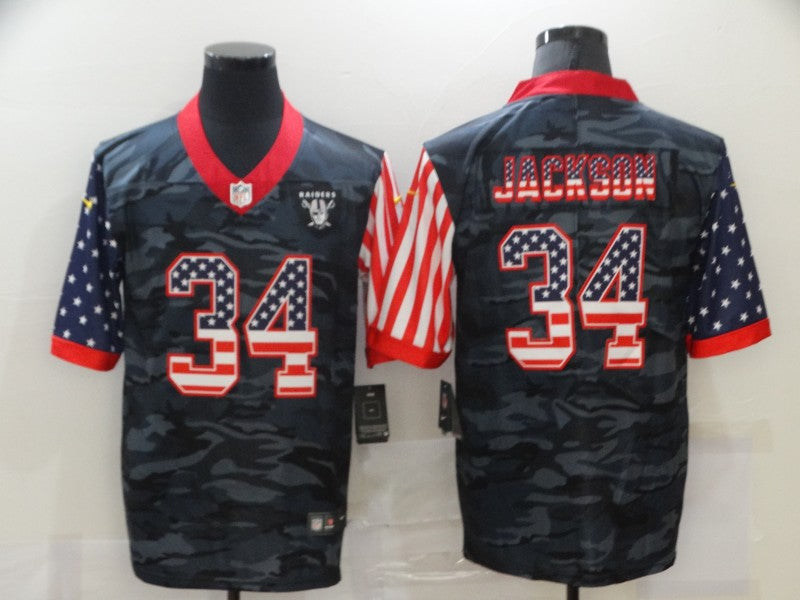 Adult Oakland Raiders Bo Jackson NO.34 Football Jerseys