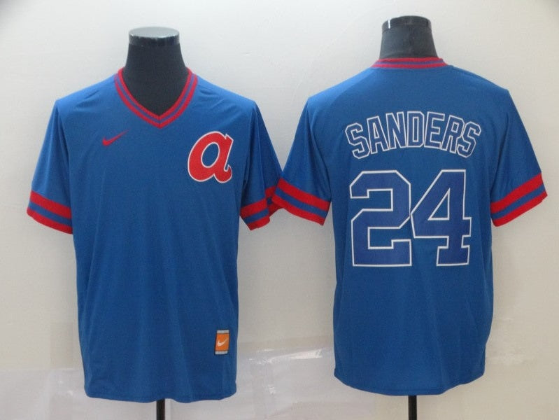 Men/Women/Youth Atlanta Braves Deion Sanders #24 baseball Jerseys