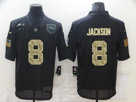 Adult Baltimore Ravens Lamar Jackson NO.8 Football Jerseys