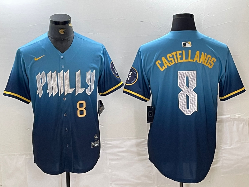 Men/Women/Youth Philadelphia Phillies Nick Castellanos #8 baseball Jerseys