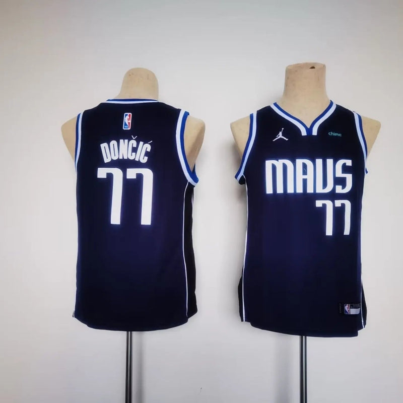 Kids Dallas Mavericks Don?i? NO.77 Basketball Jersey