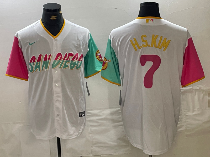 Men/Women/Youth San Diego Padres Ha-seong Kim #7 baseball Jerseys