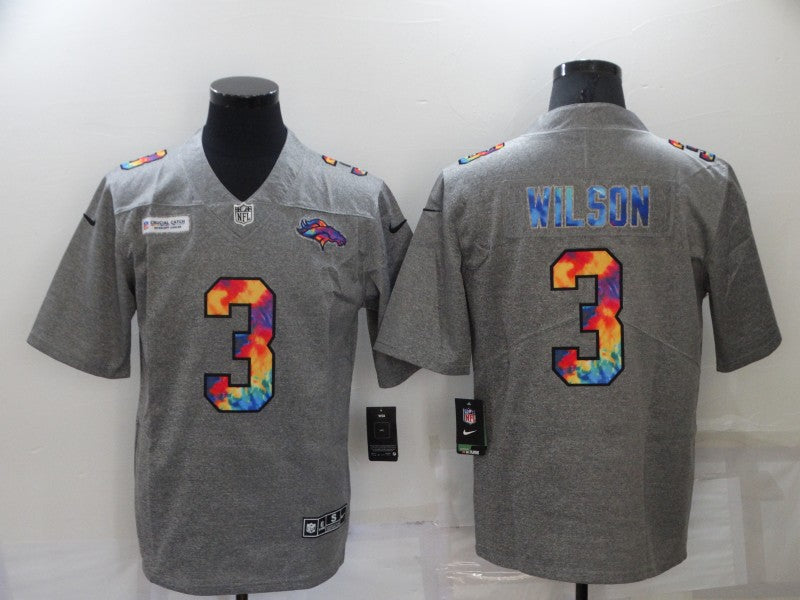 Adult Denver Broncos Russell Wilson NO.3 Football Jerseys