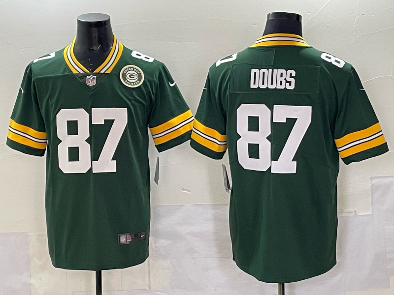 Adult Green Bay Packers Romeo Doubs NO.87 Football Jerseys