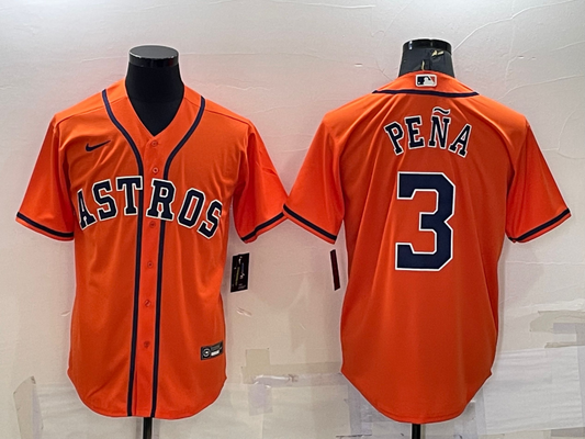 Men/Women/Youth Houston Astros Jeremy Peña #3 baseball Jerseys