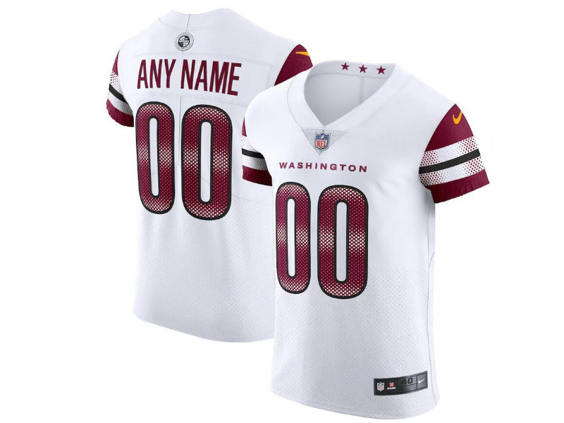 Adult Washington redskins Commanders number and name customed elite Football Jerseys