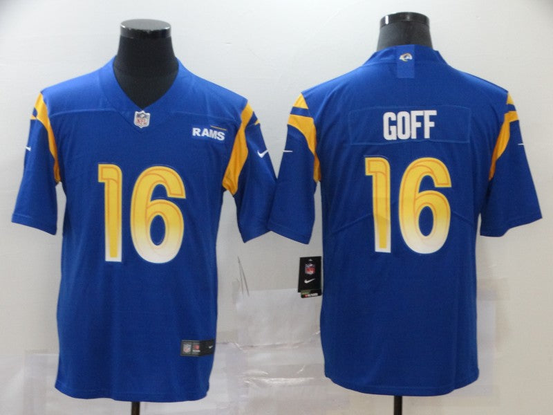 Adult Los Angeles Rams Jared Goff NO.16 Football Jerseys