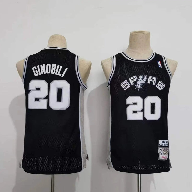 Kids San Antonio Spurs Ginobili NO.20 Basketball Jersey