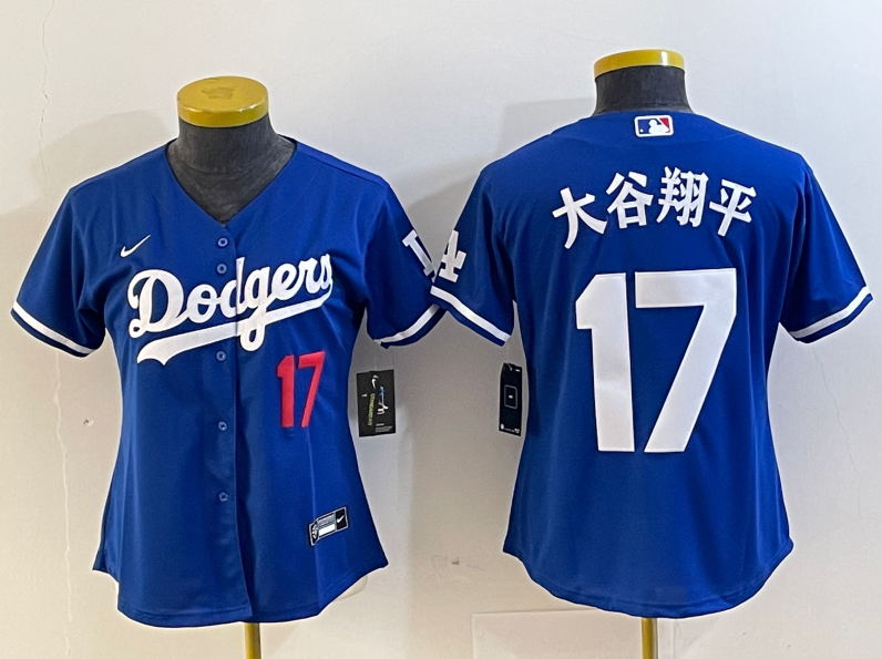 Women's Los Angeles Dodgers Ohtani Shohei NO.17 baseball Jerseys