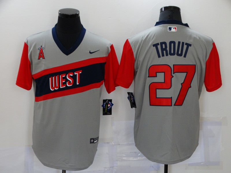 Men/Women/Youth Los Angeles Angels Mike Trout #27 baseball Jerseys
