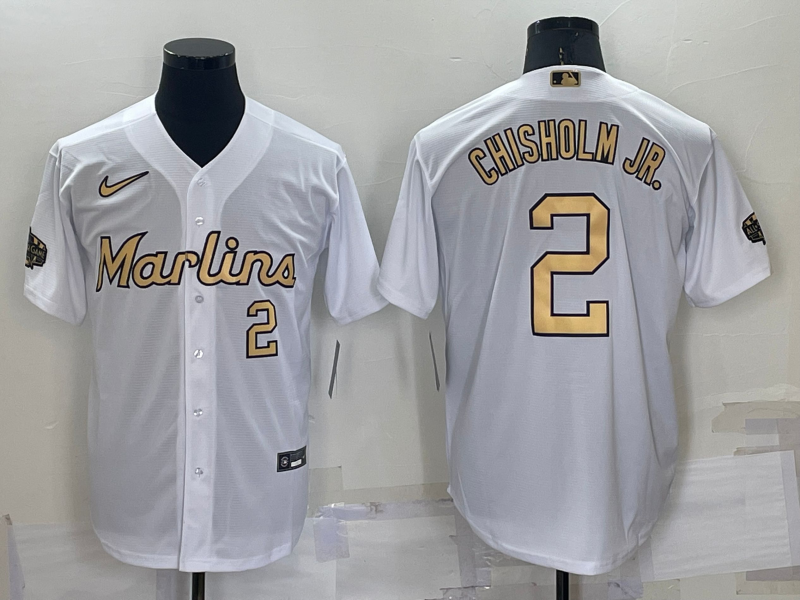 Men/Women/Youth Miami Marlins Jazz Chisholm Jr. NO.2 baseball Jerseys