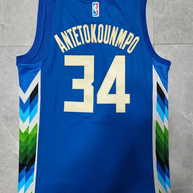 Milwaukee Bucks Giannis Antetokounmpo NO.34 Basketball Jersey