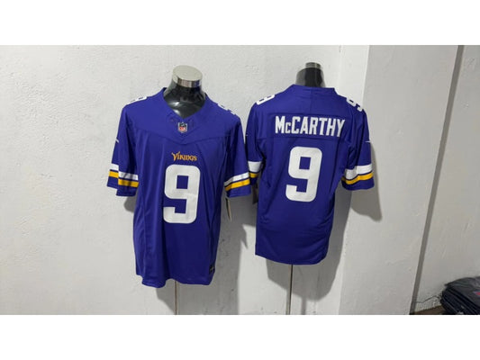 New Season Adult Minnesota Vikings JJ McCarthy NO.9 Football Jerseys