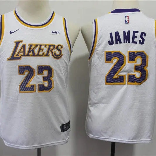 Kids Los Angeles Lakers James NO.23 Basketball Jersey