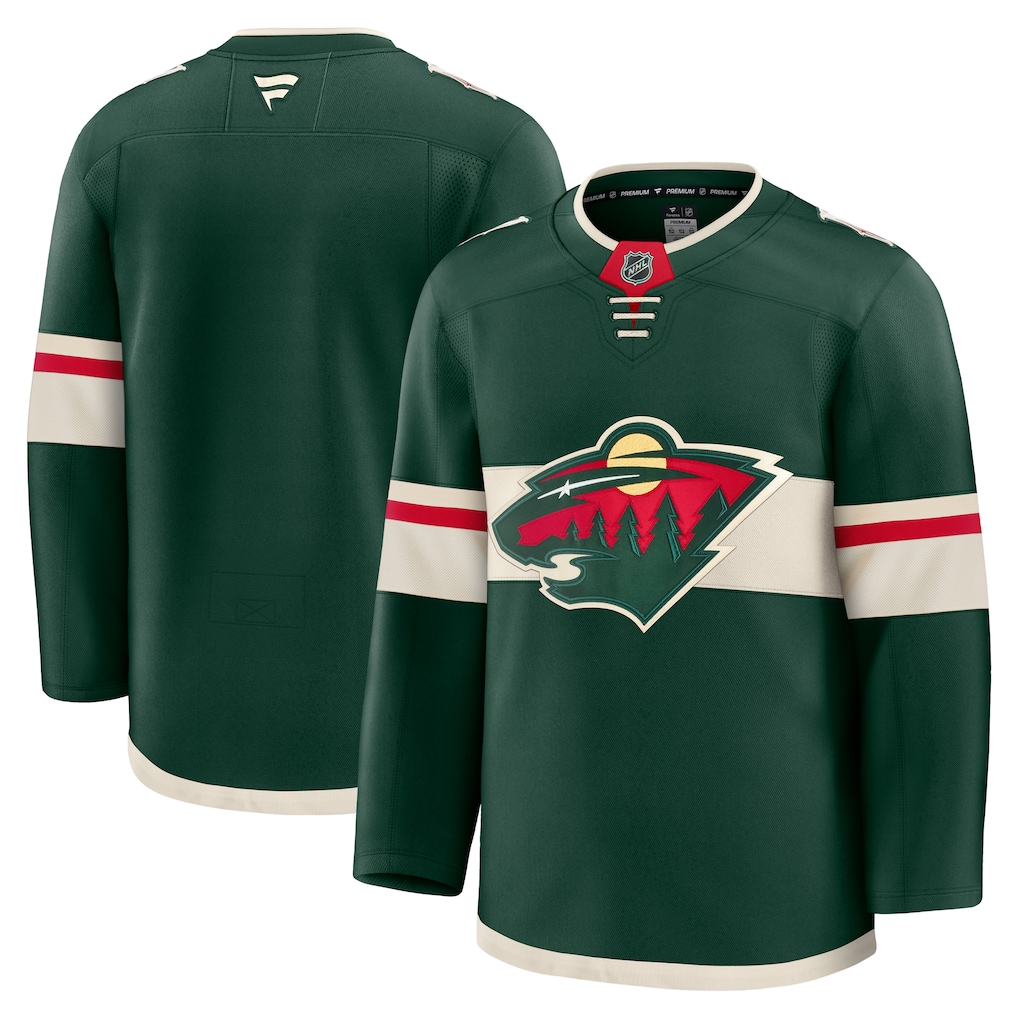 Men's Minnesota Wild Fanatics Green Home Premium Blank Jersey
