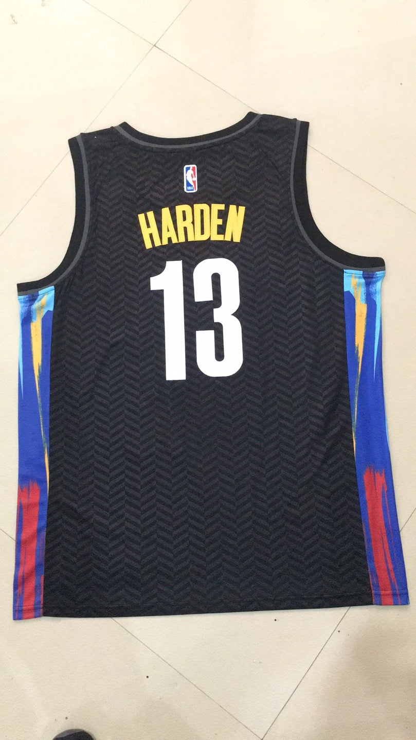 Men's Brooklyn Nets James Harden #13 Jersey black S-2XL