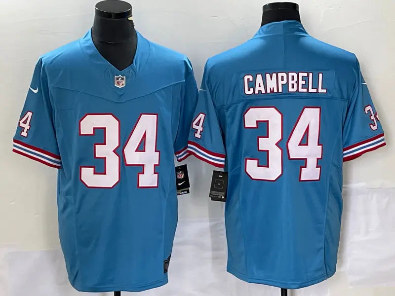 Adult Buffalo Bills Earl Campbell NO.34 Football Jerseys