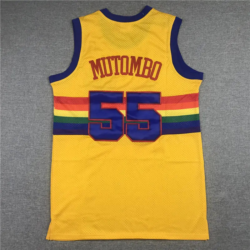Denver Nuggets Mutombo NO.55 Basketball Jersey