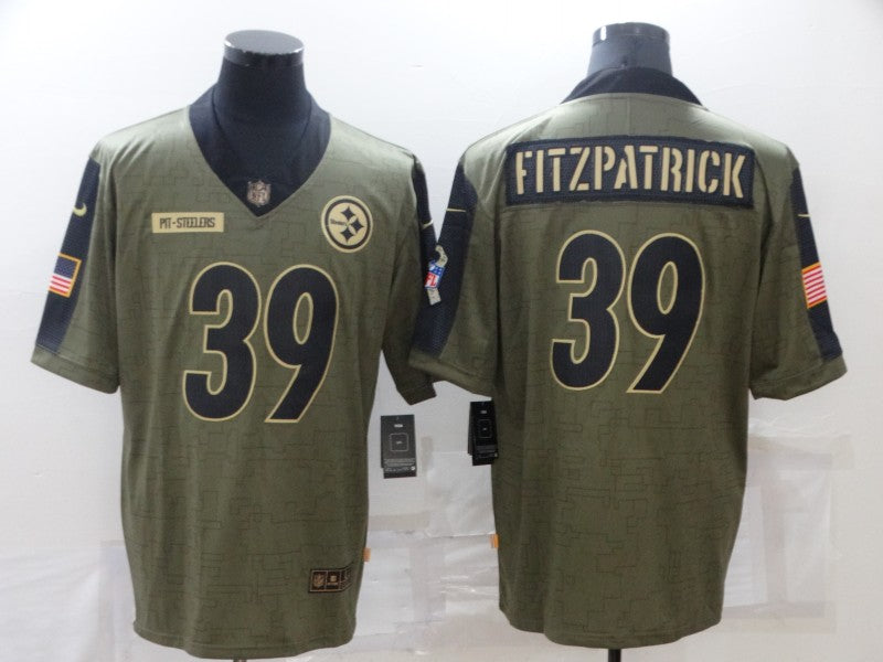 Adult Pittsburgh Steelers Minkah Fitzpatrick NO.39 Football Jerseys